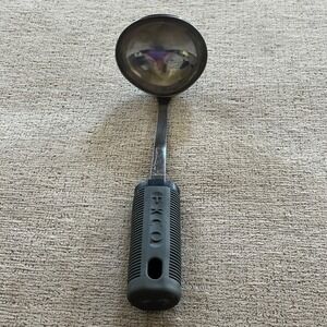 EKCO Stainless Steel Soup Ladle Gray Rubberized Ergonomic Grip Handle Kitchen